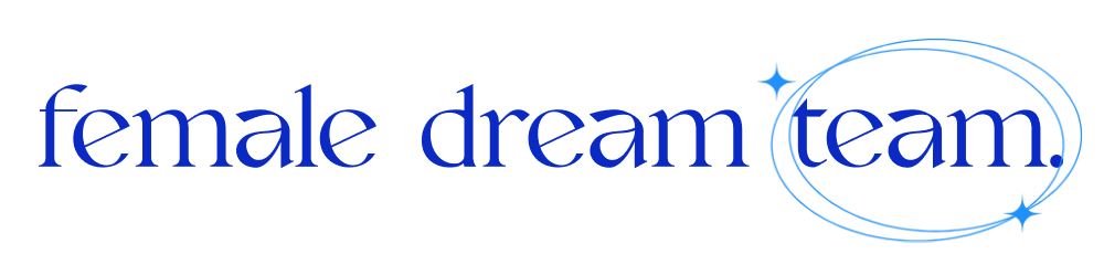 female dream team with circle and stars