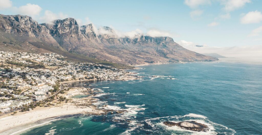 View over Camps Bay and twelve apostles